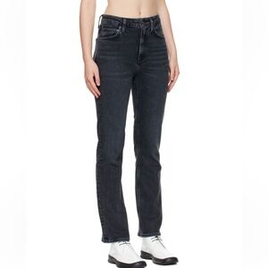 Agolde Vintage High Rise Black Jeans EUC Size 26 Organic Cotton 99%